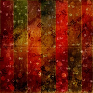 Abstract ancient background in scrapbooking style with gold orna clipart