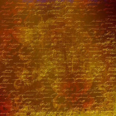 Grunge abstract background with handwrite text for design clipart