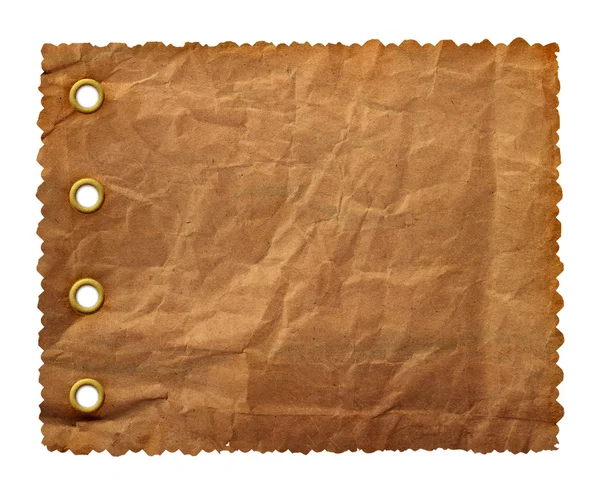 Grunge ontwerp voor een papieren in scrapbooking stijl op de witte geïsoleerd — Stockfoto