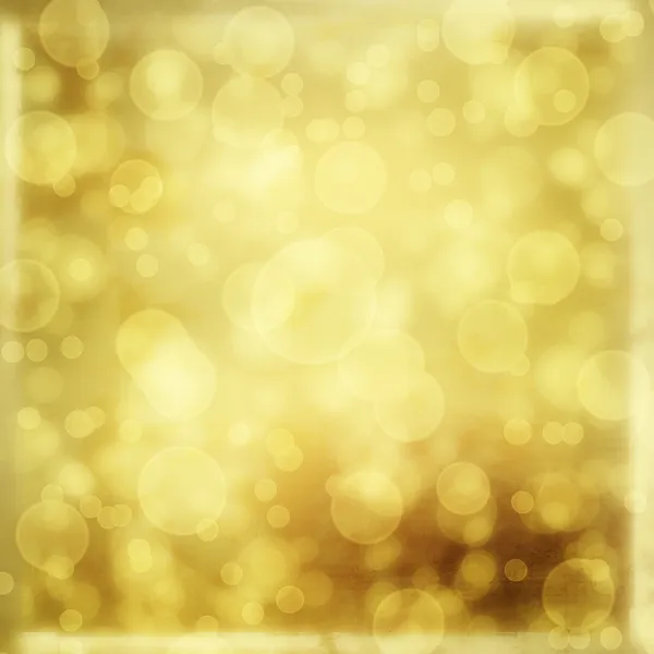Selamlar veya davetiye ile altın arka plan bulanıklık bokeh — Stok fotoğraf