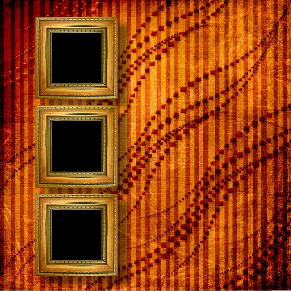 Starym stylu wiktoriańskim wiktoriański ramki na ścianie w pokoju — Zdjęcie stockowe