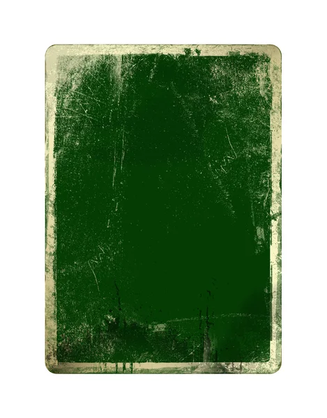 Grunge green card para st Patrick no backgrou isolado branco — Fotografia de Stock