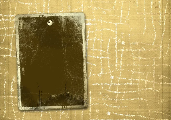 Αρχαία κλωστοϋφαντουργίας φόντο με χρυσό κενό για ανακοίνωση — Φωτογραφία Αρχείου