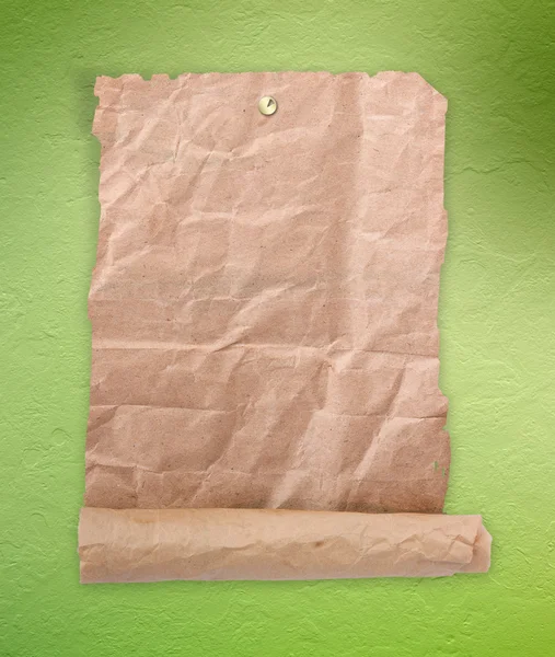 Grunge paper design i scrapbooking stil på den vita isolerade — Stockfoto