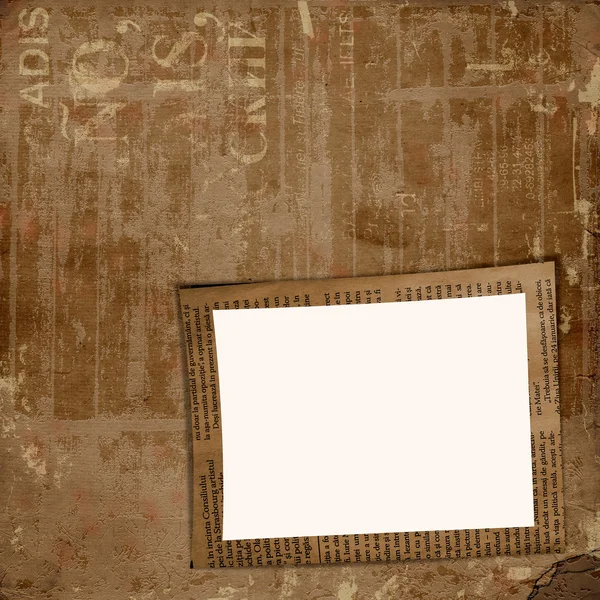 Grunge obal pro album nebo portfolia na pozadí novin — Stock fotografie