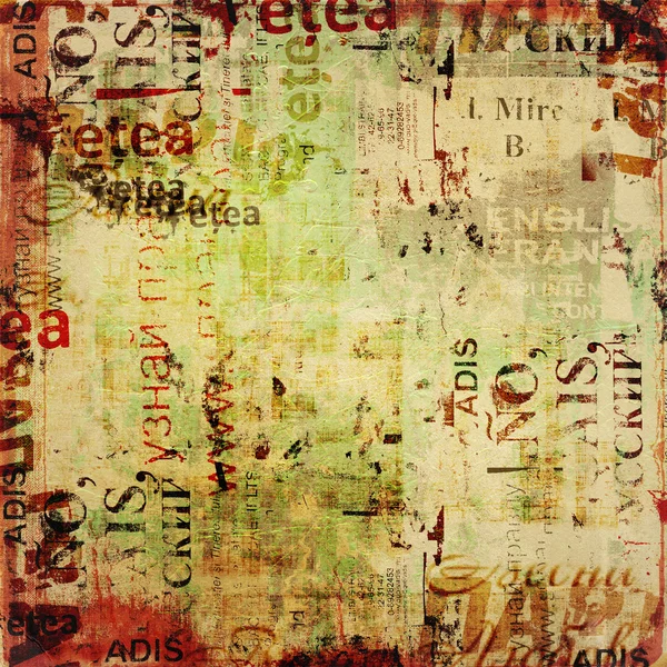 Grunge abstrakt bakgrund med gamla sönderrivna affischer — Stockfoto