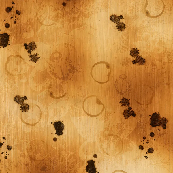 Konzept abstrakter Hintergrund mit schmutzigen Kaffeeflecken — Stockfoto