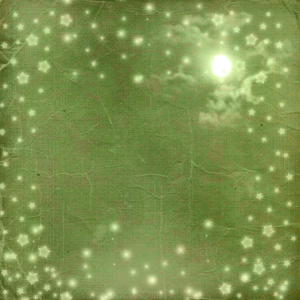 Листівка свято з зірками на нічному фоні — стокове фото