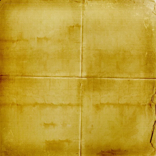 Alienated used paper background with gold ornamental for announ — Stock Photo, Image