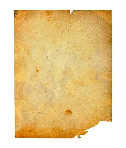 Postal Grunge tallada sobre el fondo blanco aislado — Foto de Stock