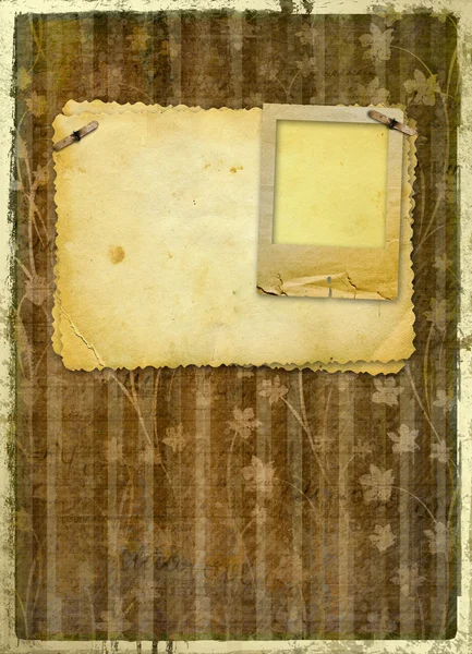Grunge papers design in scrapbooking style with blank for text — Stock Photo, Image