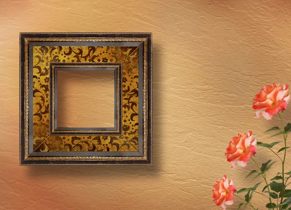 Old grunge frames Victorian style on the abstract background wit — Stock Photo, Image