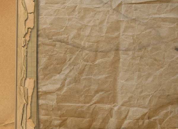 Stary gród wyobcowany papier projekt lub tło — Zdjęcie stockowe