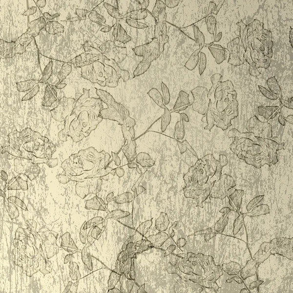 Scratch abstrakt bakgrund med blommig vacker prydnad — Stockfoto