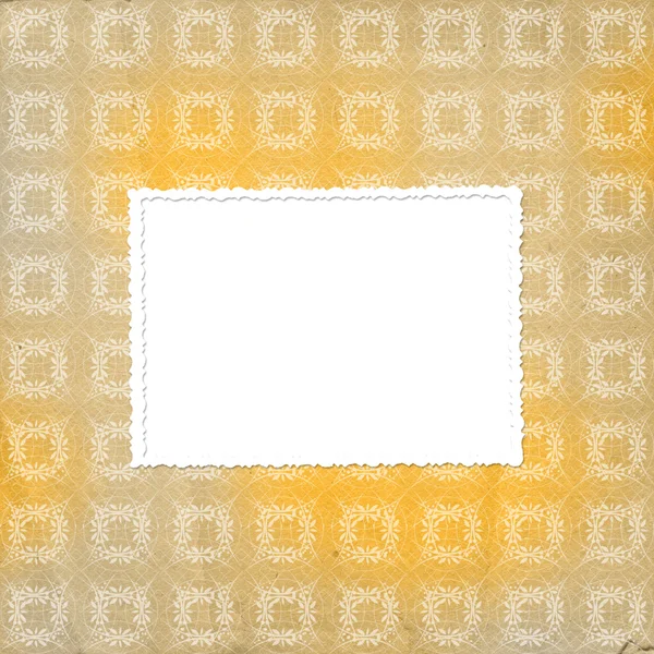Fundo ornamental amarelo para pano de fundo ou design — Fotografia de Stock