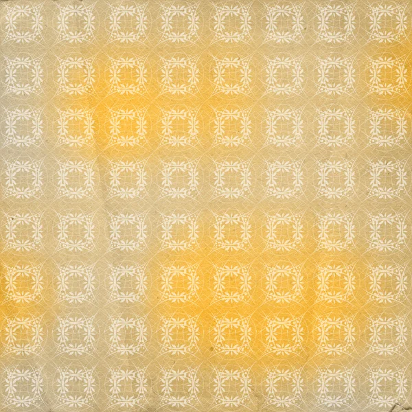 Fondo ornamental amarillo para telón de fondo o diseño — Foto de Stock