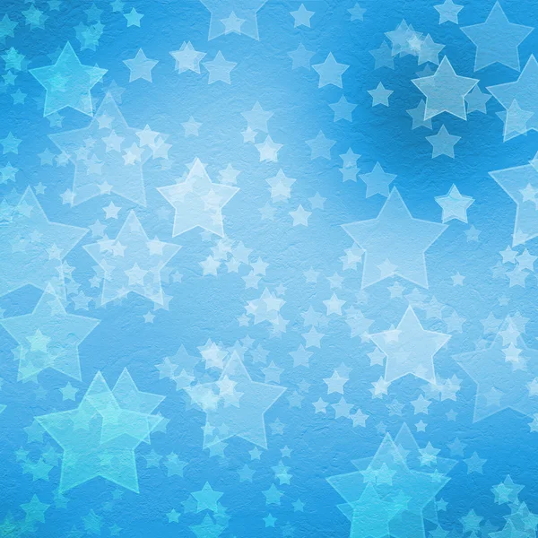 Blue backdrop for greetings or invitations with stars — Stock Photo, Image