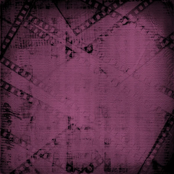 Altes Papier und Grunge-Filmstreifen auf abstraktem Hintergrund — Stockfoto