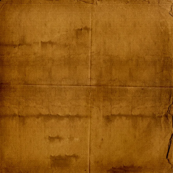 Vervreemd gebruikte papier achtergrond met goud sier voor announ — Stockfoto