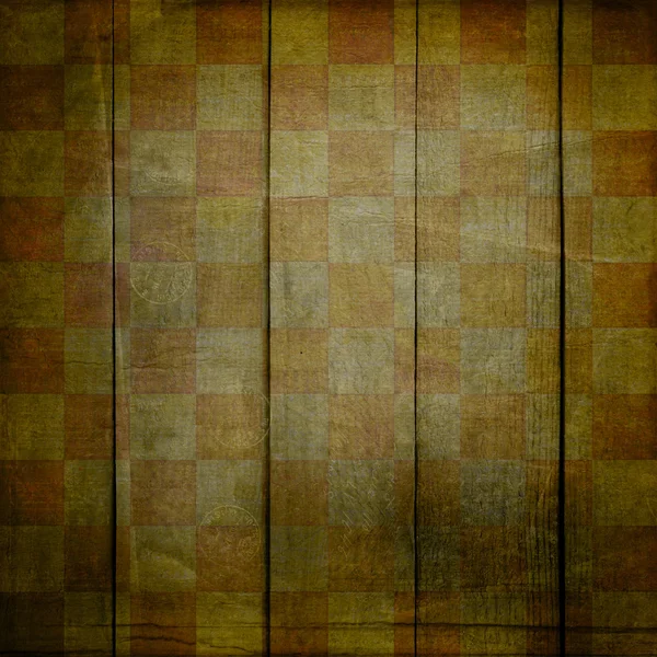 Урожай абстрактний фон з купленим шаховим орнаментом — стокове фото