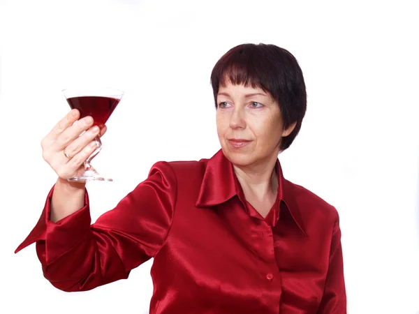 stock image Woman drinking cocktail