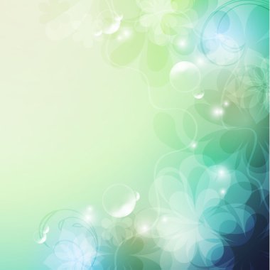 Elegantly floral background clipart