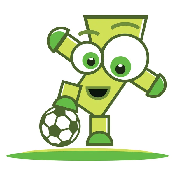 Χαρακτήρας παίκτης ποδοσφαίρου — Διανυσματικό Αρχείο