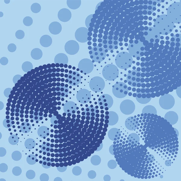 抽象的蓝色圆圈背景 — 图库矢量图片