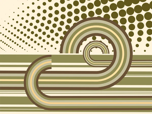 Cercles et rayures abstraits — Image vectorielle