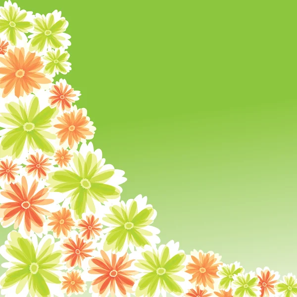 카드 디자인을 위한 꽃 삽화 — 스톡 벡터