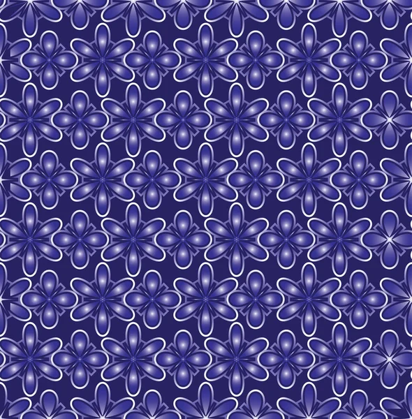 Fond abstrait fleurs bleues — Image vectorielle