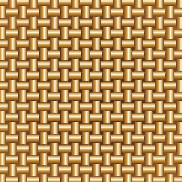 Patrón trenzado dorado — Vector de stock