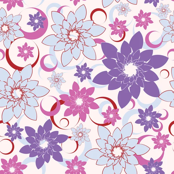 Flower seamless background — Stock Vector