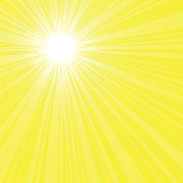 明亮的太阳光线 — 图库矢量图片
