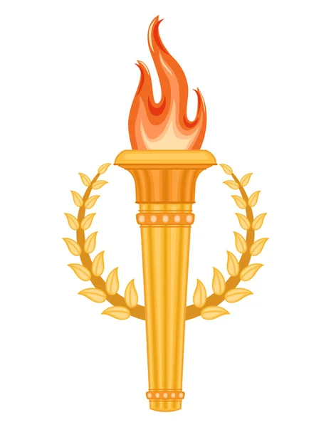 Олимпийский факел Греции — стоковый вектор