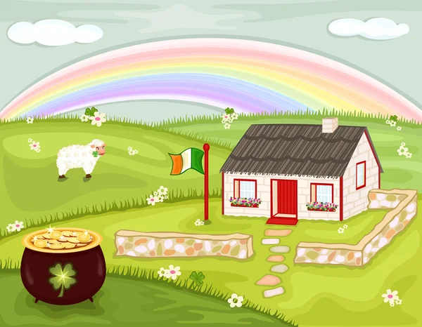Saint Patrick en Irlande — Image vectorielle