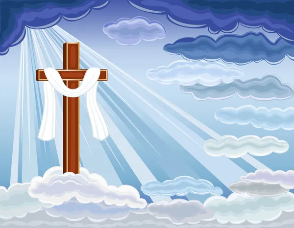 耶稣基督的复活 — 图库矢量图片