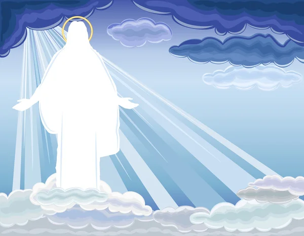 Christus ist auferstanden - die Auferstehung — Stockvektor