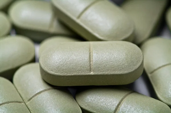 Green Pills — Stock Photo, Image