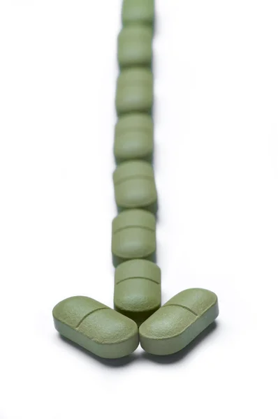 A nyíl a tabletták — Stock Fotó