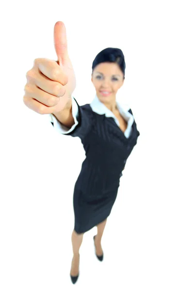 Pozytywna kobieta biznesu — Zdjęcie stockowe