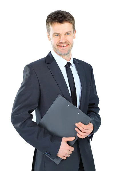 Portrait of a happy mature business man looking confident agains Royalty Free Stock Photos