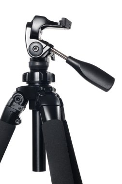 Beyaz arka plan üzerinde kamera Tripod (Stand)