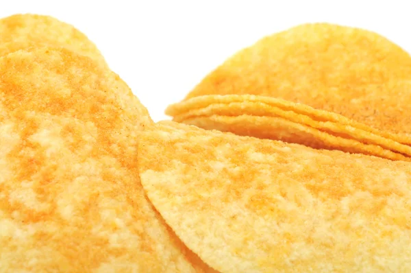 Kartoffelchips (Chips) aus nächster Nähe — Stockfoto