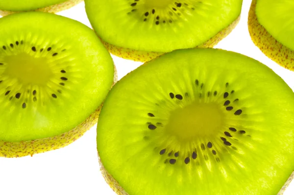 Kiwi skivor närbild — Stockfoto