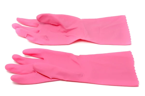 Побутові гумові рукавички — стокове фото