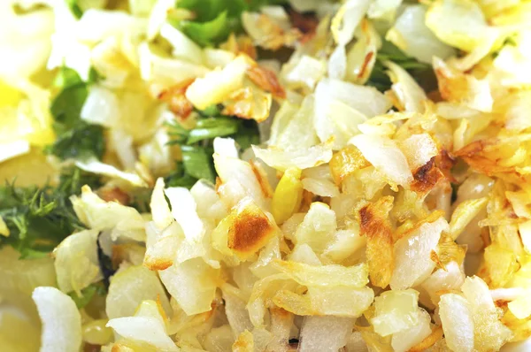 Fried Onion Salad — Stock Photo, Image