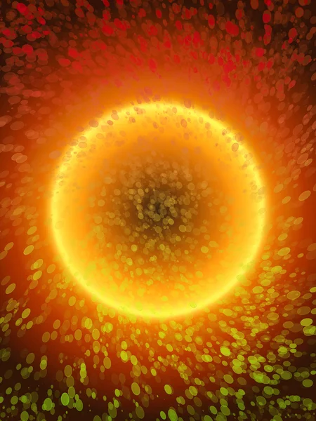 スペースの背景から抽象的な太陽 — ストック写真