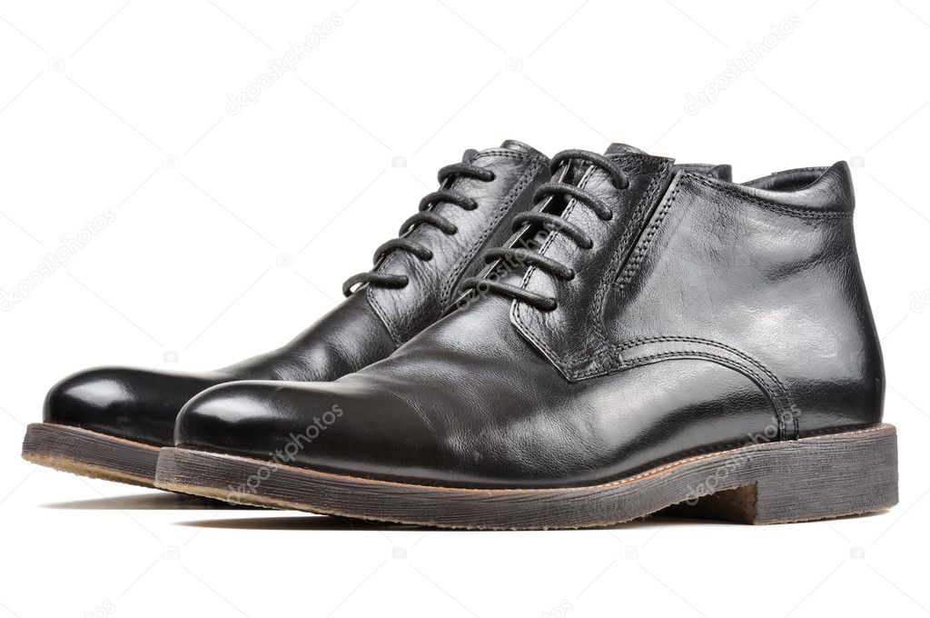 Men's Classic Black Leather Shoes
