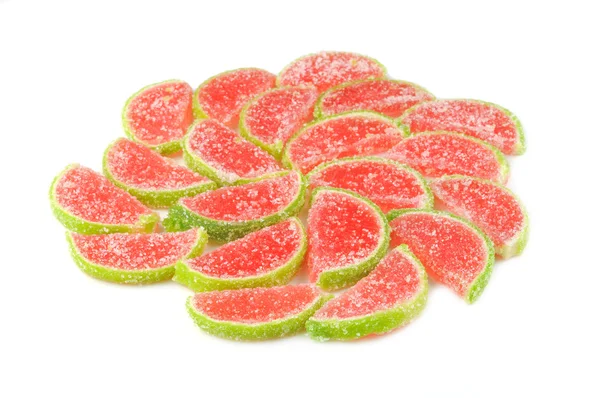 Doces de melancia de geleia de frutas — Fotografia de Stock